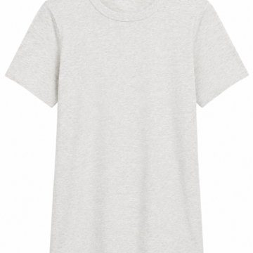 Light Heather Grey Solid T-Shirt
