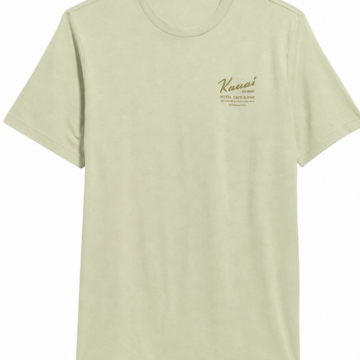 Pale Sage Green Short-Sleeve T-Shirt with Chest Print