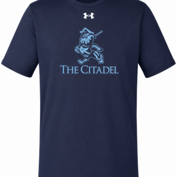 Navy Short-Sleeve T-Shirt with Mascot Graphic