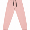 Light Pink Tapered Jogger Sweatpants with Ribbed Cuffs