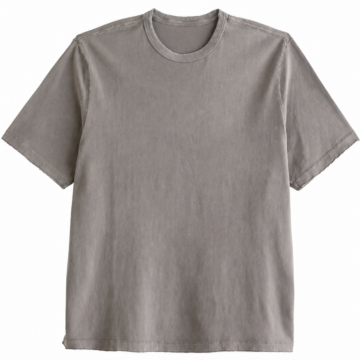 Acid-Wash Grey Oversized T-Shirt
